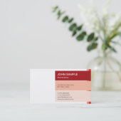 Modern Professioneel Elegant Kleurrijk Ontwerp Visitekaartje (Staand voorkant)