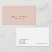 Modern professioneel elegant minimalistisch ontwer visitekaartje (Voorkant / Achterkant)
