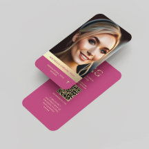 Modern Professioneel Elegant Roze Goud Monogram QR