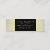 Modern professioneel elegant stijlvol mini visitekaartje (Achterkant)