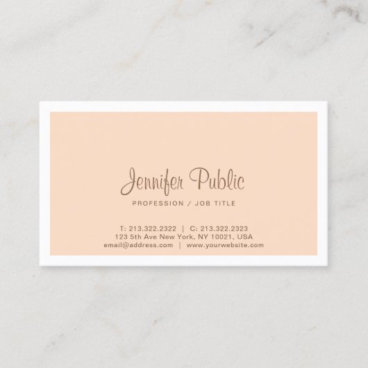 Modern Professioneel Elegant Trendy Kleurontwerp Visitekaartje (Voorkant)