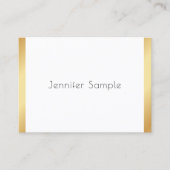 Modern Professioneel Elegant Trendy Sjabloon Goud Visitekaartje (Voorkant)