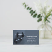 Modern, professioneel, fitness, persoonlijke train visitekaartje (Staand voorkant)