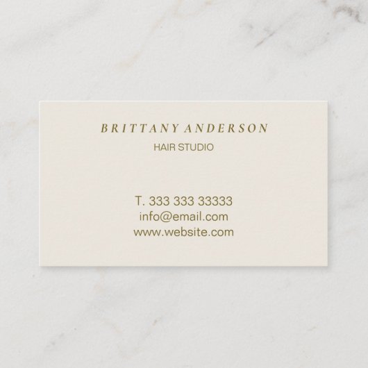 Modern professioneel Floral Logo ontwerp Visitekaartje (Achterkant)