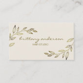 Modern professioneel Floral Logo ontwerp Visitekaartje (Voorkant)