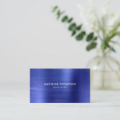 Modern professioneel geborsteld metallisch koninkl visitekaartje (Staand voorkant)