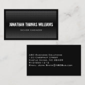 Modern professioneel geperforeerd metaal Visitekaa Visitekaartje (Voorkant / Achterkant)