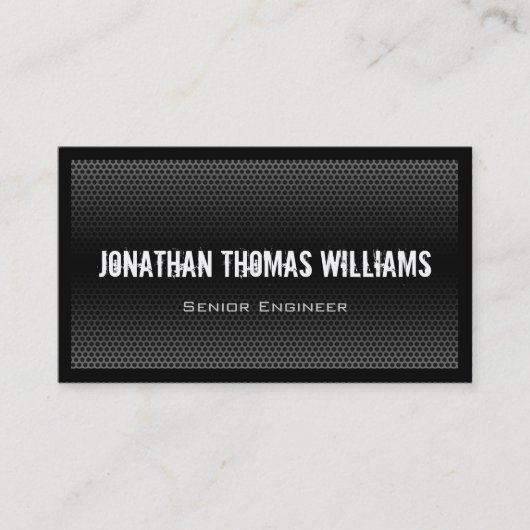 Modern professioneel geperforeerd metaal Visitekaa Visitekaartje (Voorkant)