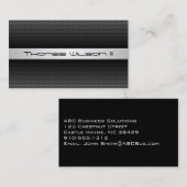 Modern professioneel geperforeerd metaal Visitekaa Visitekaartje (Voorkant / Achterkant)