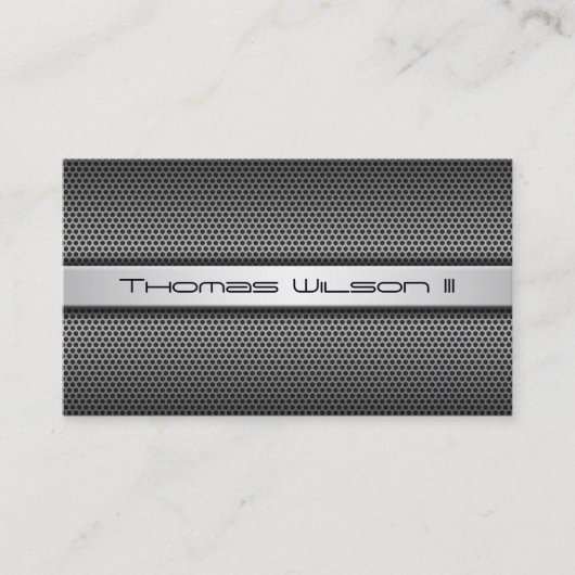 Modern professioneel geperforeerd metaal Visitekaa Visitekaartje (Voorkant)