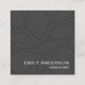 Modern professioneel gepersonaliseerd QR-Visitekaa Vierkante Visitekaartje (Voorkant)