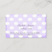 Modern Professioneel,Gestippeld,Bloem Loyalty Card (Achterkant)