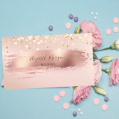 Modern professioneel, gouden Confetti, penseelstre Visitekaartje