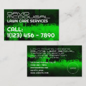 Modern professioneel grasmaaien afbeelding visitekaartje (Voorkant / Achterkant)