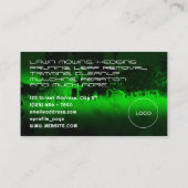 Modern professioneel grasmaaien afbeelding visitekaartje (Achterkant)