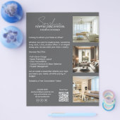 Modern professioneel grijs bedrijf flyer (Enkel)