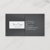 Modern professioneel grijs Hoesje - Visitekaartje (Achterkant)