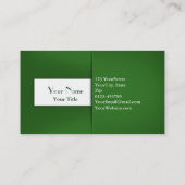 Modern Professioneel Groen Hoesje - Visitekaartje (Achterkant)