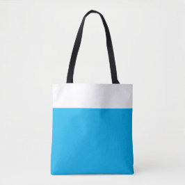 Modern Professioneel Hemelblauw Wit Kleurenblok Tote Bag
