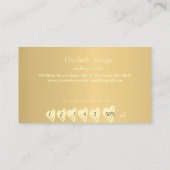 Modern professioneel holografisch Lijst, Gold Hear Klantenkaartje (Achterkant)