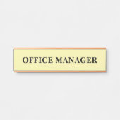 Modern professioneel Kantoor deurteken Deurbordje (Voorkant)