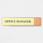 Modern professioneel Kantoor deurteken Deurbordje (Voorkant)