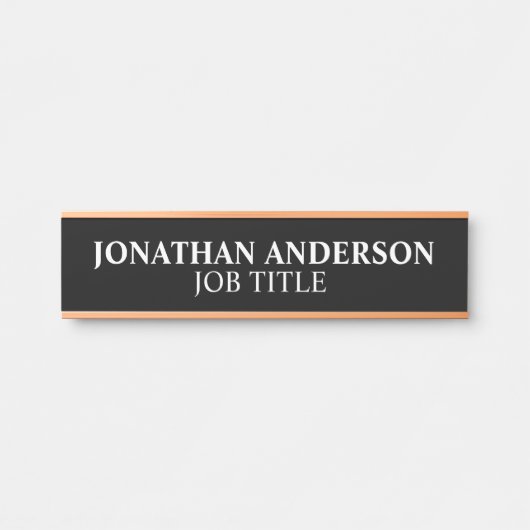 Modern professioneel Kantoor deurteken Deurbordje (Voorkant)