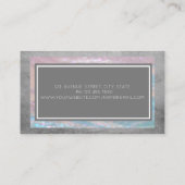 Modern professioneel kleurrijk glitter-Lijst Visitekaartje (Achterkant)