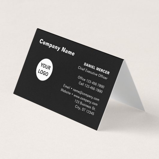 Modern Professioneel Logo-ontwerp Visitekaartje (Voorkant)
