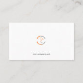 Modern Professioneel Logo Ontwerp Visitekaartje (Achterkant)