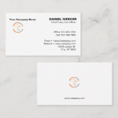 Modern Professioneel Logo Ontwerp Visitekaartje (Voorkant / Achterkant)