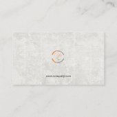 Modern professioneel logo-ontwerp visitekaartje (Achterkant)