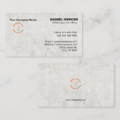 Modern professioneel logo-ontwerp visitekaartje (Voorkant / Achterkant)