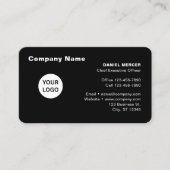 Modern professioneel logo-ontwerp visitekaartje (Voorkant)