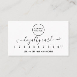 Modern Professioneel Logo Zwart En Wit Klantenkaartje