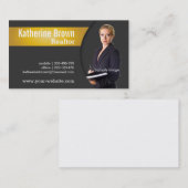 Modern, Professioneel, Makelaar, Vastgoed, Foto Visitekaartje (Voorkant / Achterkant)