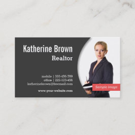 Modern, Professioneel, Makelaar, Vastgoed, Foto Visitekaartje