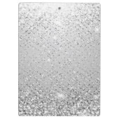 Modern professioneel metallic zilver klembord (Achterkant)