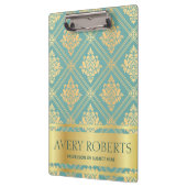 Modern professioneel metallisch goud klembord (Links)