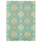 Modern professioneel metallisch goud klembord (Achterkant)