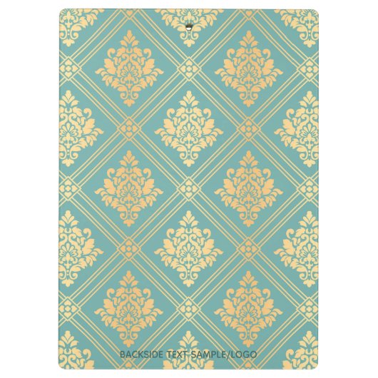 Modern professioneel metallisch goud klembord (Achterkant)