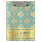 Modern professioneel metallisch goud klembord (Voorkant)