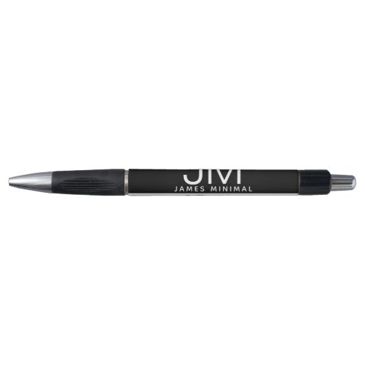 Modern Professioneel Minimaal Design | Zwart & Wit Pen (Voorkant)