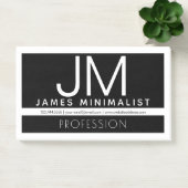 Modern Professioneel Minimaal Design | Zwart & Wit Post-it® Notes (Kantoor)