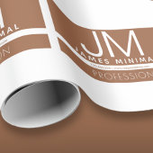 Modern professioneel minimaal ontwerp | Bruin & Wi Cadeaupapier