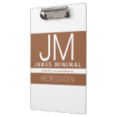 Modern professioneel minimaal ontwerp | Bruin & Wi Klembord (Links)