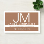 Modern professioneel minimaal ontwerp | Bruin & Wi Post-it® Notes (Kantoor)