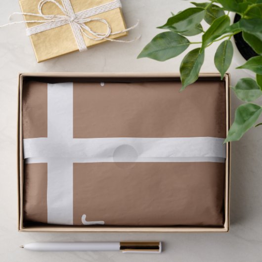 Modern professioneel minimaal ontwerp | Bruin & Wi Tissuepapier (Geschenk)