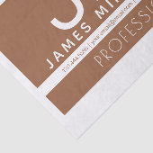 Modern professioneel minimaal ontwerp | Bruin & Wi Tissuepapier (Detail)