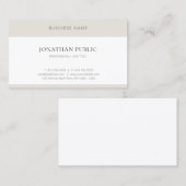Modern Professioneel Minimalistisch Elegant Eenvou Visitekaartje (Voorkant / Achterkant)